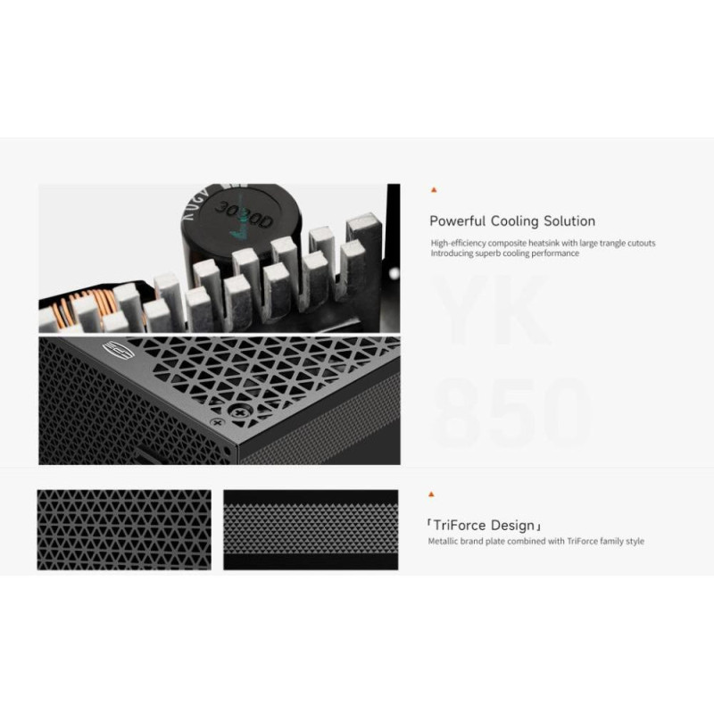 Блок живлення PCCooler YK850 (P5-YK850-B1FWBK1) Блок живлення PCCooler YK850 (P5-YK850-B1FWBK1)