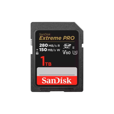 Карта пам'яті SanDisk 1 TB SDXC Extreme Pro UHS-II U3 V60 Class 10 (SDSDXEP-1T00-GN4IN)