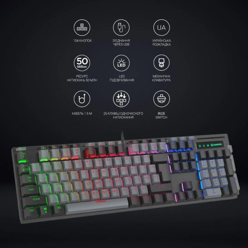 Клавіатура GamePro MK105B Клавіатура GamePro MK105B