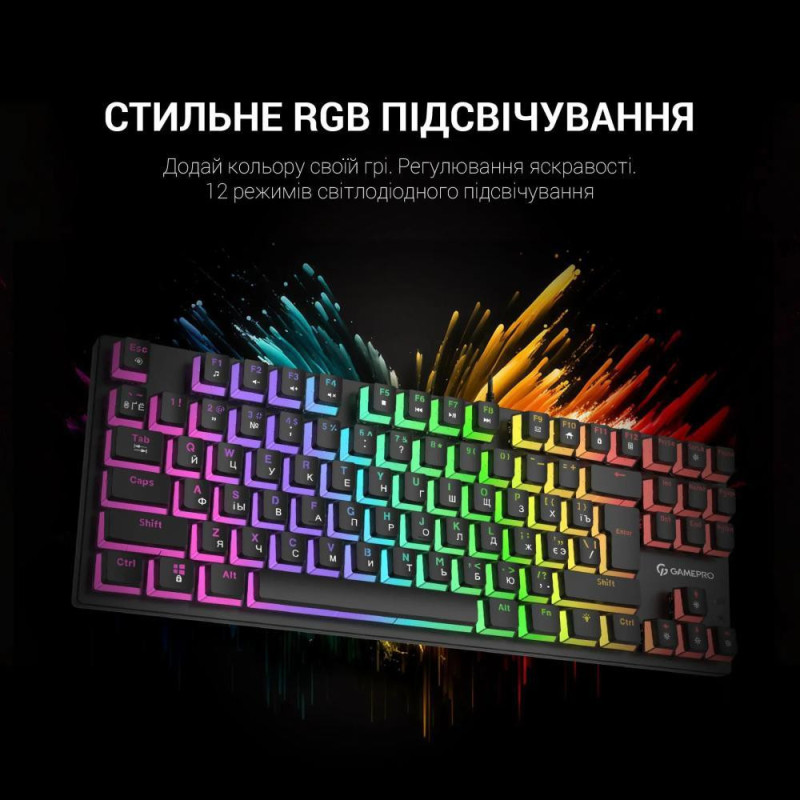 Клавіатура GamePro MK80B Black Клавіатура GamePro MK80B Black