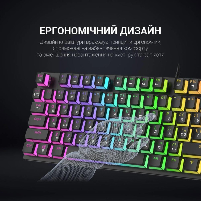 Клавіатура GamePro MK80B Black Клавіатура GamePro MK80B Black