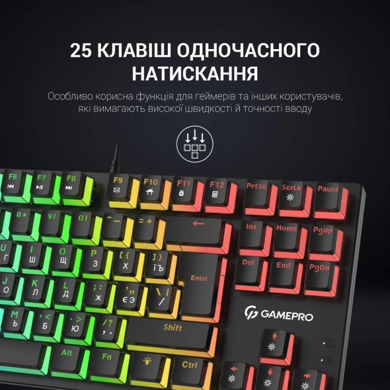 Клавіатура GamePro MK80R Red Switch Клавіатура GamePro MK80R Red Switch