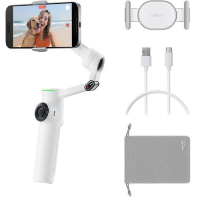 Монопод-стабілізатор Insta360 Flow 2 Pro Creator Bundle White (CINSABQ/B)