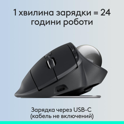 Миша Logitech MX Ergo S Graphite (910-007260) Миша Logitech MX Ergo S Graphite (910-007260)
