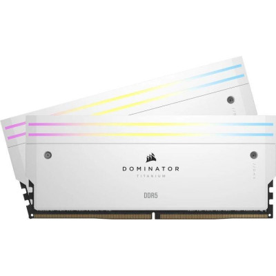 Пам'ять для настільних комп'ютерів Corsair 32 GB (2x16GB) DDR5 6000 MHz Dominator Titanium RGB White