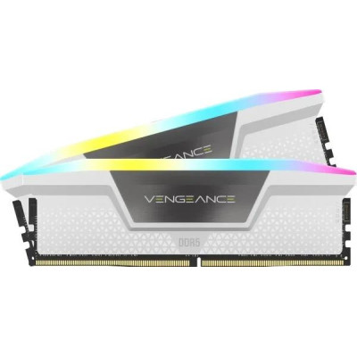 Пам'ять для настільних комп'ютерів Corsair 32 GB (2x16GB) DDR5 6000 MHz Vengeance AMD RGB White (CMH32GX5M2E6000Z36W)
