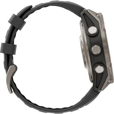 Смарт-годинник Garmin Fenix 8 Pro 47 mm AMOLED Titanium with Graphite/Black (010-03198-10/11)