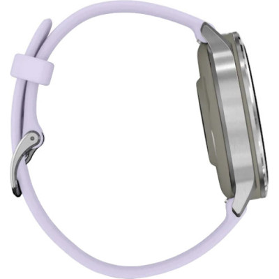 Смарт-годинник Garmin Venu 4 41 mm Silver with Periwinkle Silicone Band (010-03013-01)
