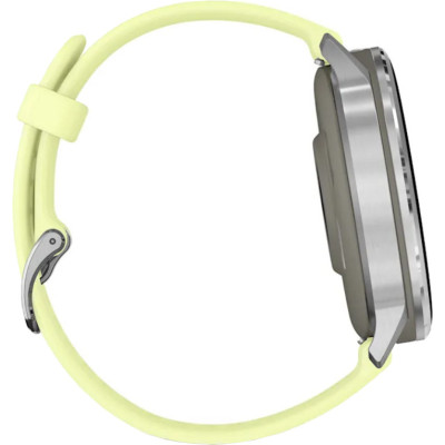 Смарт-годинник Garmin Venu 4 45 mm Silver with Citron Silicone Band (010-03014-02)