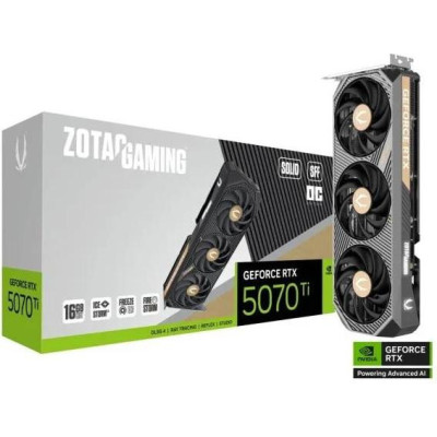 Відеокарта Zotac GAMING GeForce RTX 5070 Ti SOLID SFF OC (ZT-B50710J3-10P) Відеокарта Zotac GAMING GeForce RTX 5070 Ti SOLID SFF OC (ZT-B50710J3-10P)