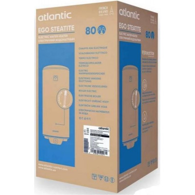 Водонагрівач (бойлер) електричний накопичувальний Atlantic Steatite Ego VM 080 D400S-1-BC (1200W) (851427)