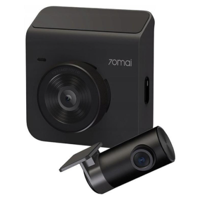 Автомобільний відеореєстратор Xiaomi 70mai Dash Cam A400 Black+Rear Cam RC09 Set (Midrive A400+RC09) UA