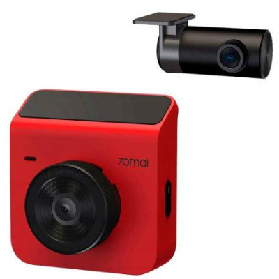 Автомобільний відеореєстратор Xiaomi 70mai Dash Cam A400 Red+Rear Cam RC09 Set