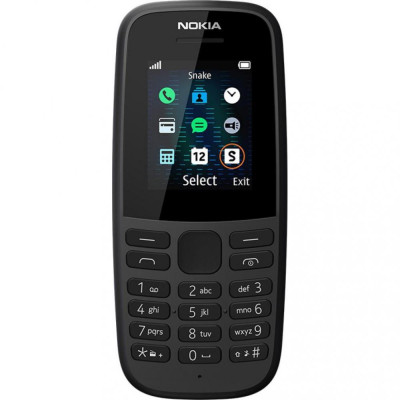 Мобільний телефон Nokia 105 Dual Sim 2019 Black (16KIGB01A01)