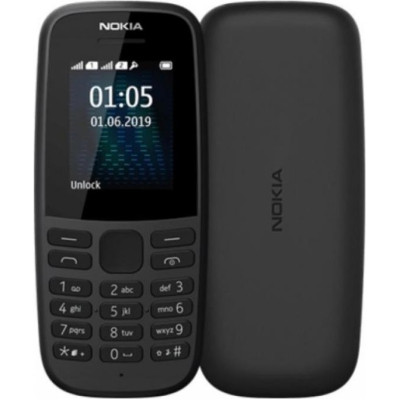 Мобільний телефон Nokia 105 Single Sim 2019 Black (16KIGB01A13)