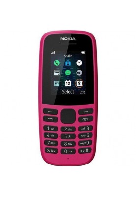 Мобільний телефон Nokia 105 Single Sim 2019 Pink (16KIGP01A13)