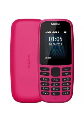 Мобільний телефон Nokia 105 Single Sim 2019 Pink (16KIGP01A13)