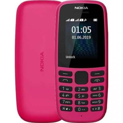 Мобільний телефон Nokia 105 Single Sim 2019 Pink (16KIGP01A13)