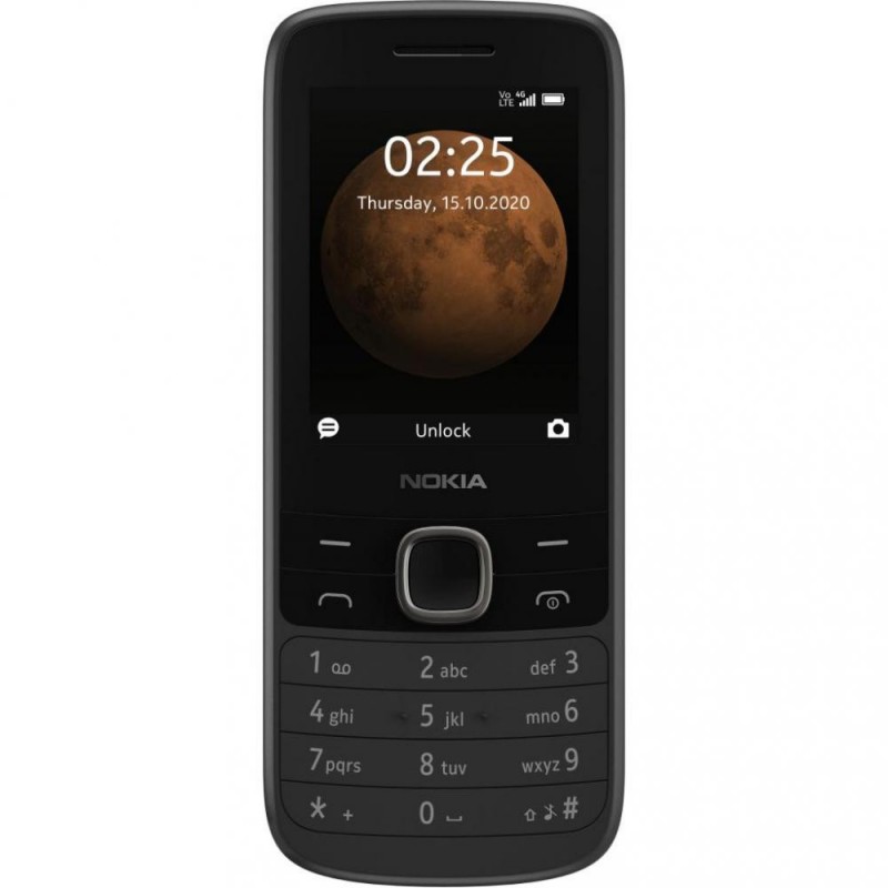 Мобільний телефон Nokia 225 4G DS Black (16QENB01A02)