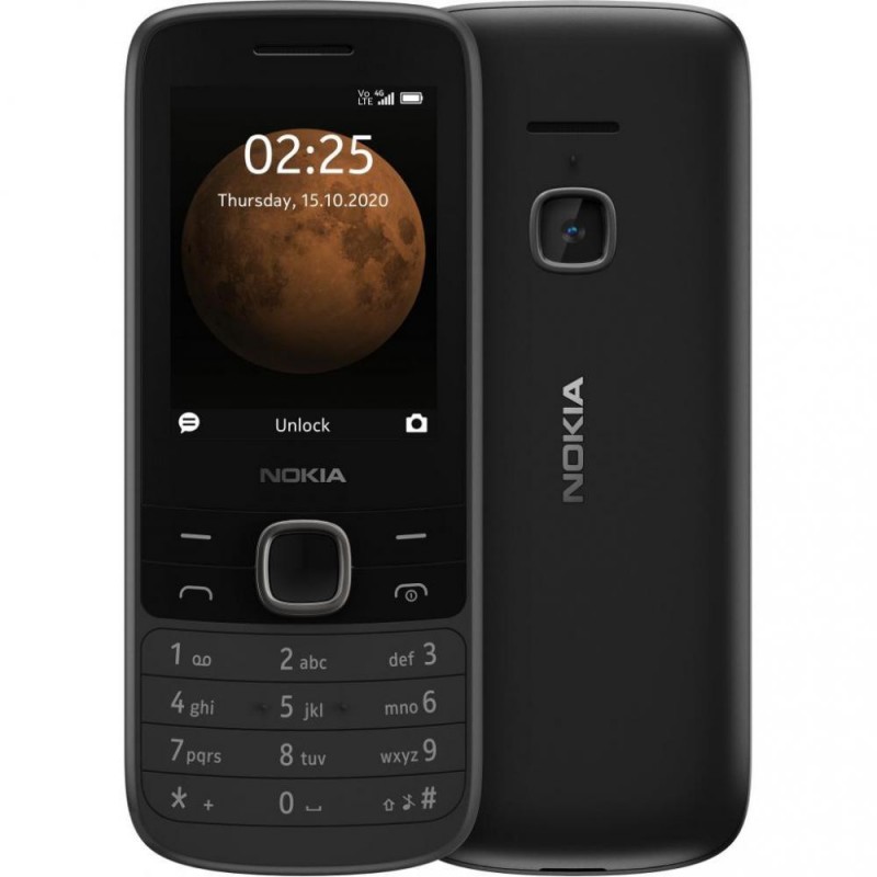 Мобільний телефон Nokia 225 4G DS Black (16QENB01A02)