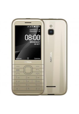 Мобільний телефон Nokia 8000 DS 4G Gold (16LIOG01A02)