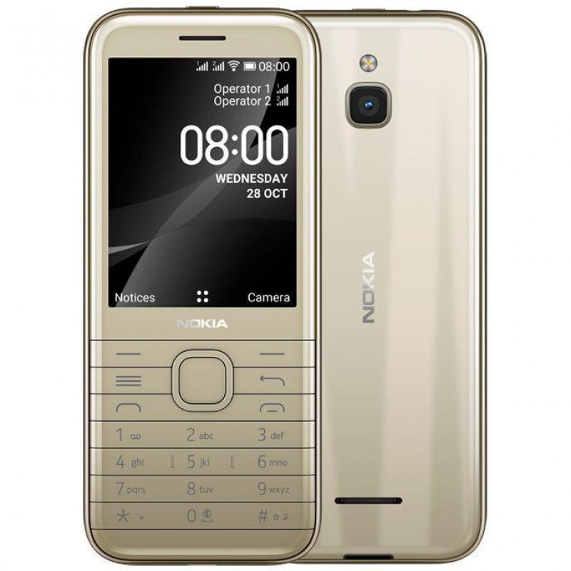 Мобільний телефон Nokia 8000 DS 4G Gold (16LIOG01A02)