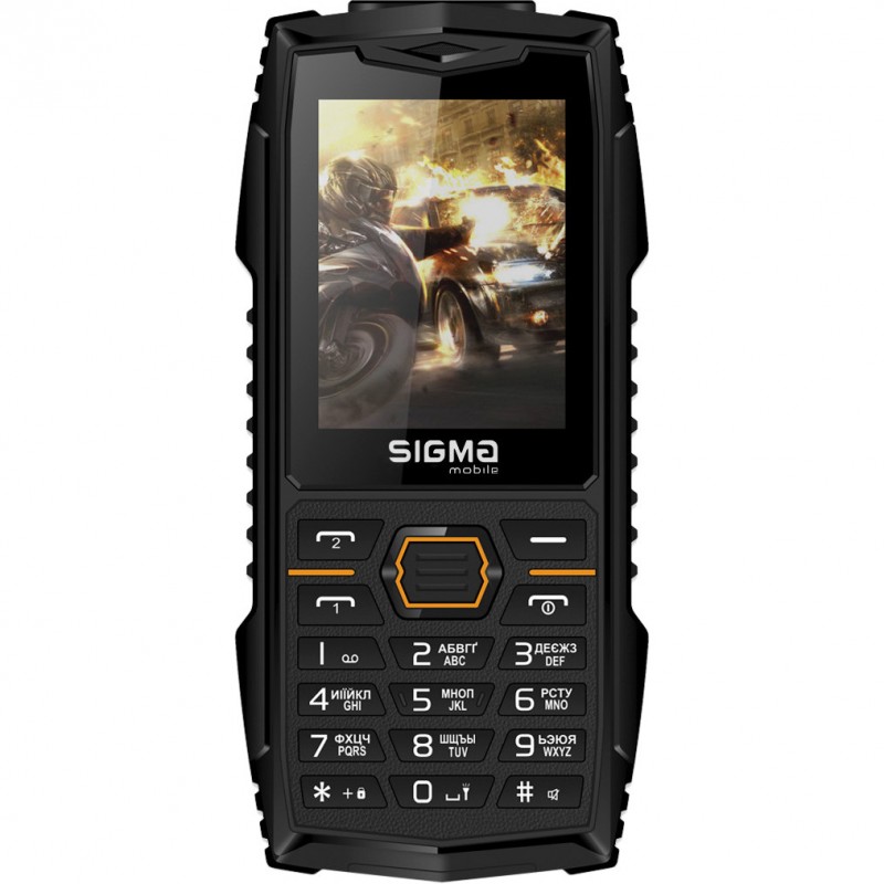 Мобільний телефон Sigma mobile X-TREME AZ68 black-orange