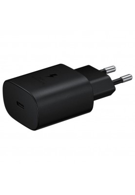 Зарядний пристрій Samsung USB-C Wall Charger with Cable USB-C 25W Black (EP-TA800XBEGRU)