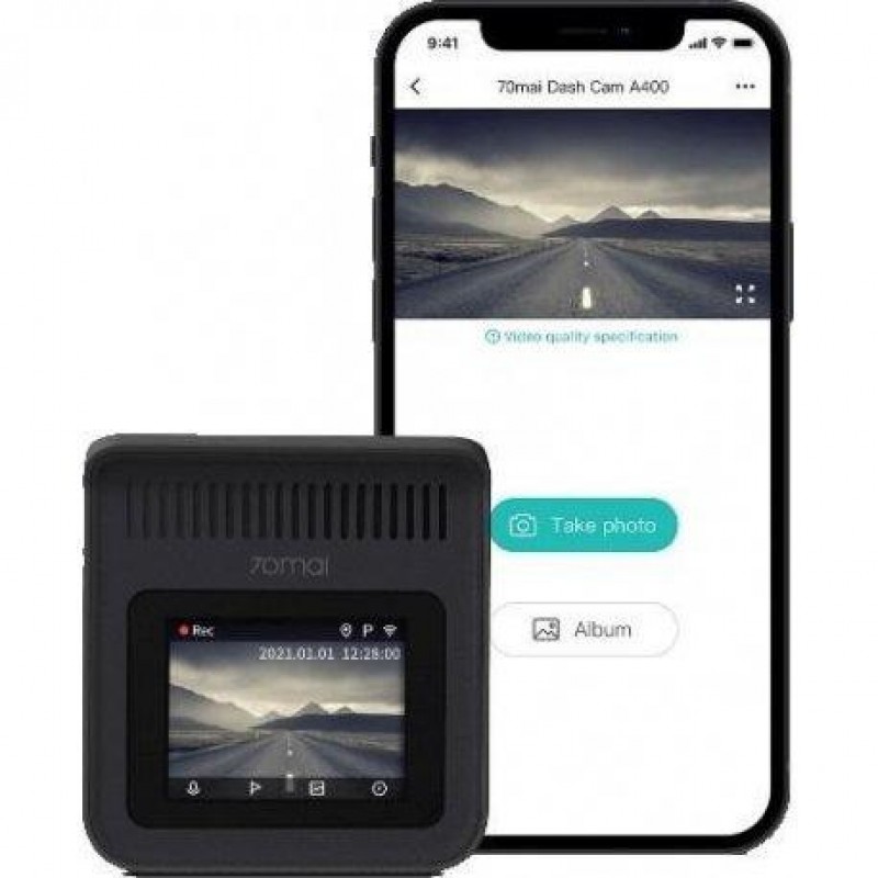 Автомобільний відеореєстратор Xiaomi 70mai Dash Cam A400 Red