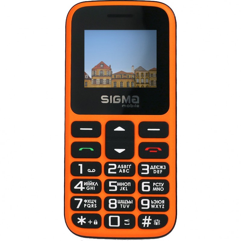 Мобільний телефон (бабушкофон) Sigma mobile Comfort 50 HIT Orange