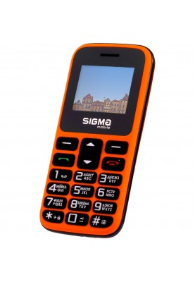 Мобільний телефон (бабушкофон) Sigma mobile Comfort 50 HIT Orange