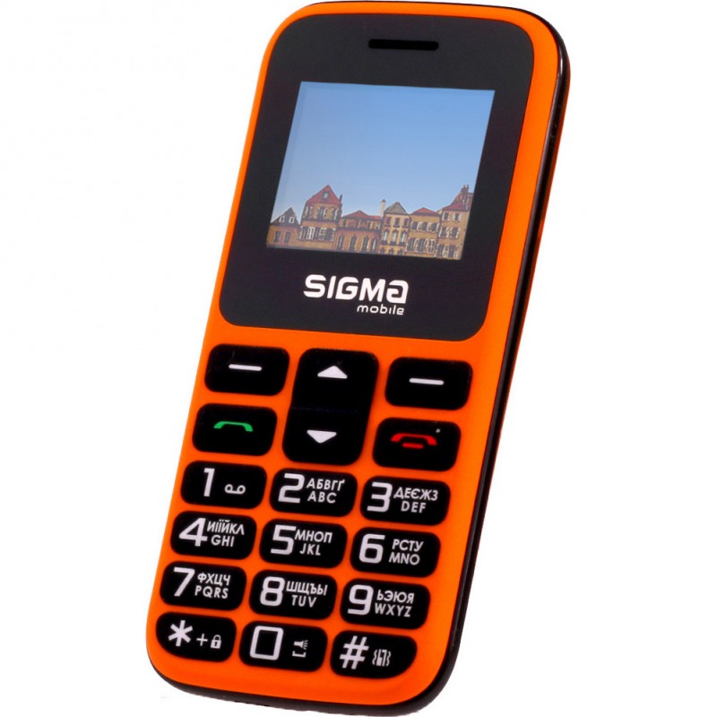 Мобільний телефон (бабушкофон) Sigma mobile Comfort 50 HIT Orange