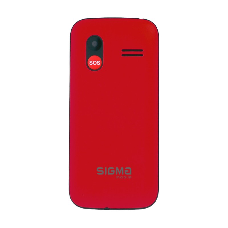 Мобільний телефон (бабушкофон) Sigma mobile Comfort 50 HIT Red