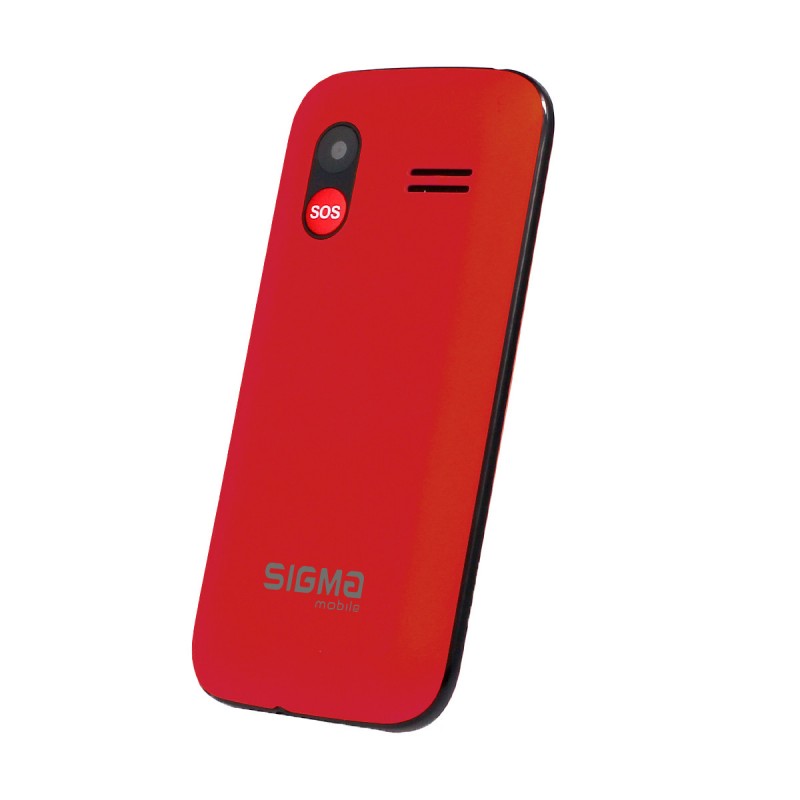 Мобільний телефон (бабушкофон) Sigma mobile Comfort 50 HIT Red