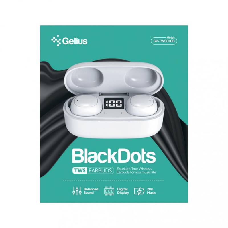Навушники TWS Gelius Pro BlackDots GP-TWS010B White