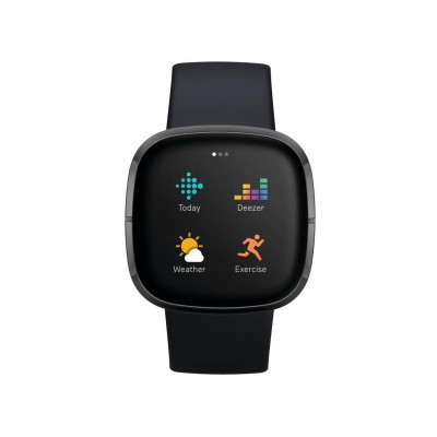 Смарт-годинник Fitbit Sense Carbon/Graphite Stainless Steel (FB512BKBK)