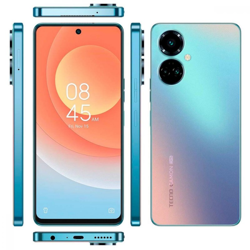 Смартфон Tecno Camon 19 Pro (CI8n) 8/128GB Polar Blue (4895180784460) UA