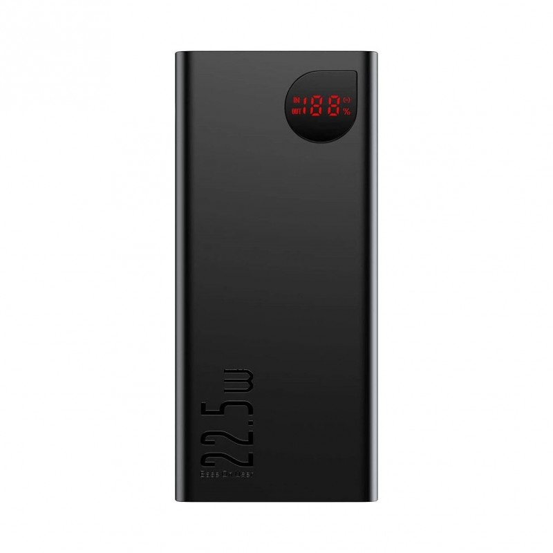 Зовнішній акумулятор (Power Bank) Baseus Adaman Metal Digital Display PD3.0+QC3.0 22.5W 10000mAh Black (PPAD000001)