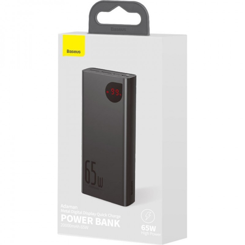 Зовнішній акумулятор (Power Bank) Baseus Adaman 20000mAh Black (PPIMDA-D01)
