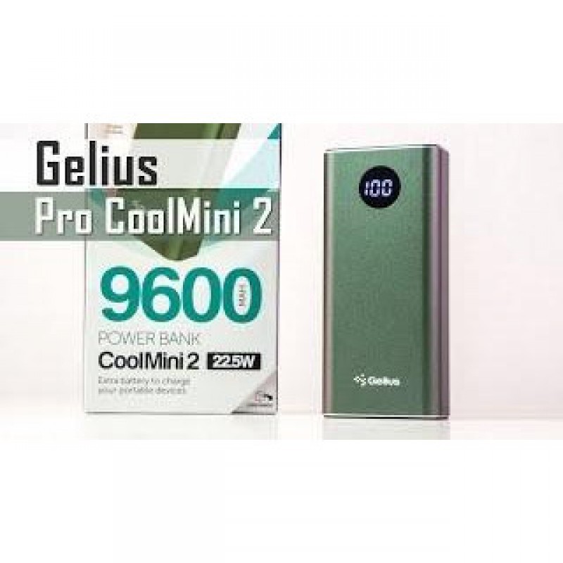 Зовнішній акумулятор (Power Bank) Gelius Pro CoolMini 2 PD GP-PB10-211 9600mAh Green (00000082623)