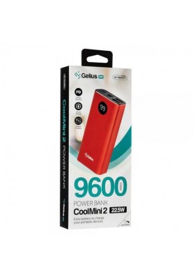 Зовнішній акумулятор (Power Bank) Gelius Pro CoolMini 2 PD GP-PB10-211 9600mAh Red (00000082622)