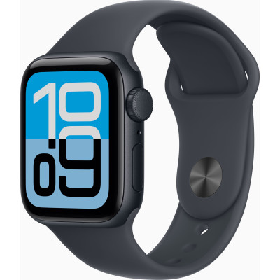 Смарт-годинник Apple Watch SE 3 GPS 40mm Midnight Alu. Case w. Midnight S. Band - M/L (MEHC4)
