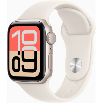 Смарт-годинник Apple Watch SE 3 GPS 40mm Starlight Alu. Case w. Starlight S. Band - S/M (MEH34)