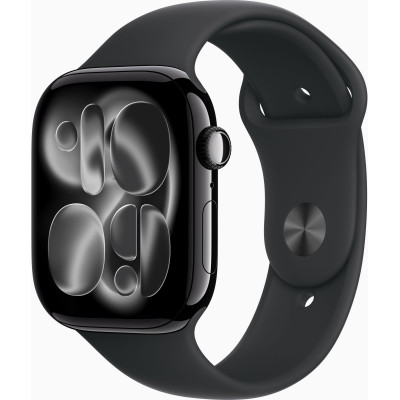 Смарт-годинник Apple Watch Series 11 GPS 46mm Jet Black Alu. Case w. Black S. Band - M/L (MEUX4)