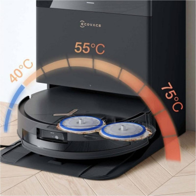 Робот-пилосос з вологим прибиранням ECOVACS Deebot T50 Max Pro Omni Black (DEX54) Робот-пилосос з вологим прибиранням ECOVACS Deebot T50 Max Pro Omni Black (DEX54)