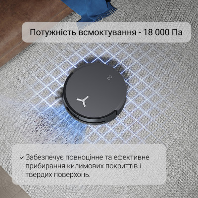 Робот-пилосос з вологим прибиранням ECOVACS Deebot X8 Omni Black Робот-пилосос з вологим прибиранням ECOVACS Deebot X8 Omni Black