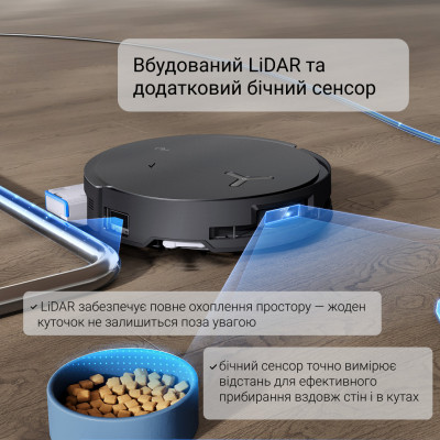 Робот-пилосос з вологим прибиранням ECOVACS Deebot X8 Omni Black Робот-пилосос з вологим прибиранням ECOVACS Deebot X8 Omni Black