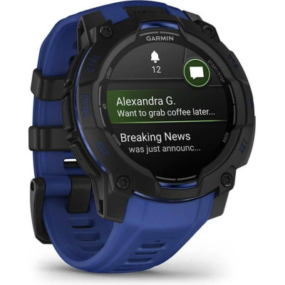 Смарт-годинник Garmin Instinct 3 45mm AMOLED Black with Blue Band (010-02936-03) Смарт-годинник Garmin Instinct 3 45mm AMOLED Black with Blue Band (010-02936-03)