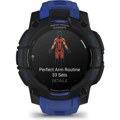 Смарт-годинник Garmin Instinct 3 45mm AMOLED Black with Blue Band (010-02936-03) Смарт-годинник Garmin Instinct 3 45mm AMOLED Black with Blue Band (010-02936-03)