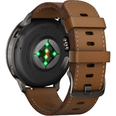 Смарт-годинник Garmin Venu 4 45 mm Розміри: Brown Leather Band (010-03014-03) Смарт-годинник Garmin Venu 4 45 mm Розміри: Brown Leather Band (010-03014-03)